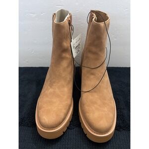 a.n.a‎ Womens Ankle High Boots Cognac Size 10M